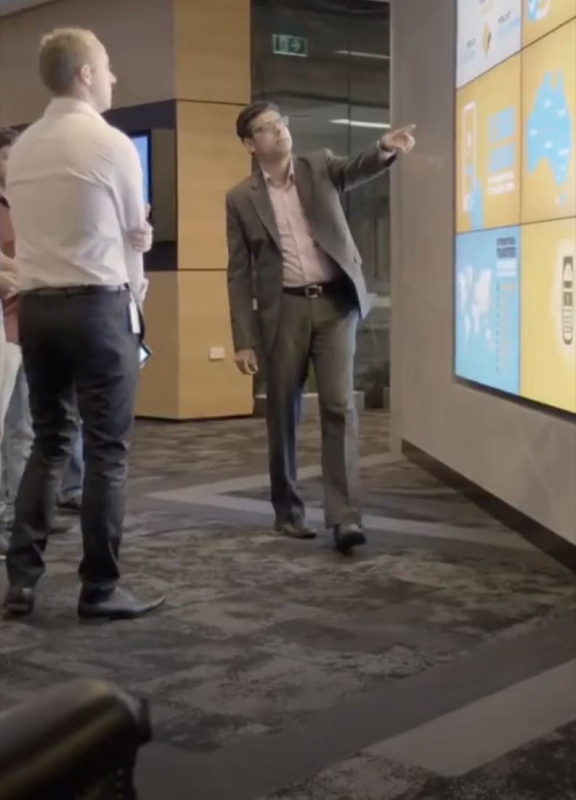 A visitor exploring the CBA Innovation Lab